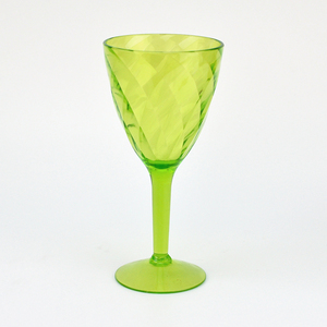 Fashion 2018 Acrylic Translucent Green Finished Red Wine <b>Glass</b> Camping Use - Product Image 5