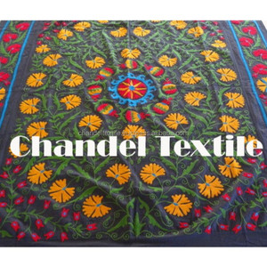 Uvuzbek — drap de lit brodé en coton, style ethnique, 1 pièce, couvre-lit simple - Product Image 3