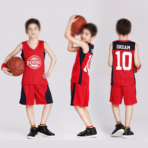 Maillots de basket-ball pour enfants personnalisés pour garçon fille Kit de sport maillots jeunesse équipe formation uniforme ensemble respirant séchage rapide Shorts costumes - Product Image 2