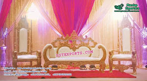 Canapé de réception de mariage, ensemble composé de deux places, magnifiques décorations pour la maison - Product Image 5