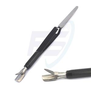 Juego de Herramientas de manicura y pedicura, lima de uñas de Metal de acero inoxidable de alta calidad con mango de P, cortaúñas, varita mágica - Product Image 5