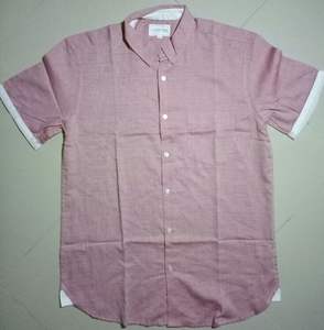 Camisa clásica de manga corta de algodón y poliéster para hombre, diseño moderno para adultos, ropa barata de marca Bangladesh Stocklot para - Product Image 1