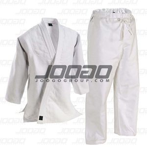 ผลิตชุดยูโด 450 กรัมสําหรับชายผู้หญิงและเด็กสีขาวและสีน้ําเงินพร้อมเข็มขัดผ้าฝ้าย 100% - Product Image 1