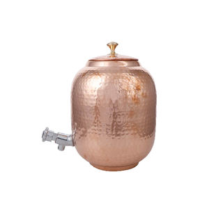 ที่มีคุณภาพที่ดีที่สุด5ลิตรตอกหนักทองแดงหม้อภาชนะบรรจุน้ำในราคาที่ต่ำ - Product Image 1