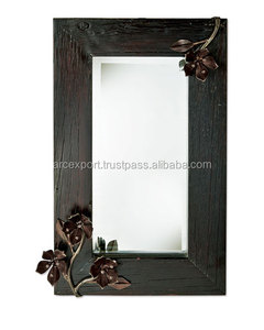 Rectangle Shape <b>Mirror</b> Wall Brass Antique Black Color Christmas Gifting Interior Renovation Wall <b>Frames</b> Wall Decorative <b>Mirror</b> - Product Image 1