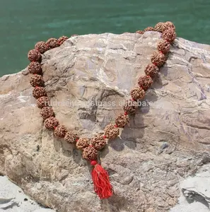 Rudraksha 108 Perlen Natürliche Kantha Mala