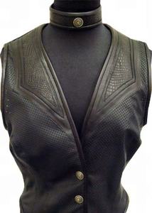 Chaleco de cuero para motocicleta para hombre, chaqueta sin mangas de piel de oveja a prueba de viento para personas de mediana edad y mayores - Product Image 3