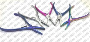 Kit de Pinzas para Extensiones de Cabello con Cinta Adhesiva de Acero Inoxidable con Mango Rosa - Product Image 6