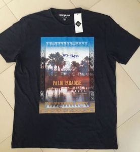 Camiseta de algodón con estampado impresionante para hombre 2018 para la temporada de primavera apropiada para stock de ropa - Product Image 5