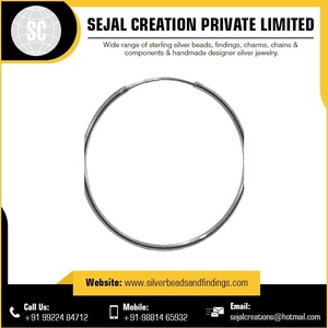 Stylish High Quality 925 Sterling Silver Hoop <b>Earrings</b> Ball Pattern Featuring <b>Pearls</b> <b>Diamonds</b> Direct Bulk Supply India Online - Product Image 4