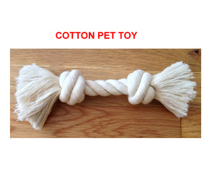 Jouet pour chien en corde élégante, en coton biologique, nœud à mâcher pour chien - Product Image 1