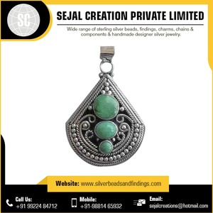 Pendentif en cristal de pierre précieuse en argent sterling d'approvisionnement en vrac de marque privée de qualité supérieure avec un design unique - Product Image 4