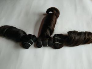 Usine indienne d'extensions de cheveux humains vierges Remy 100% cheveux cousus avec texture droite/ondulée 8 "-32" longueur Machine Double trame - Product Image 6