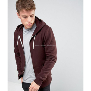 Venta al por mayor personalizable hombres de talla grande KFH51 algodón Zip-Up Yoga Pullover con capucha Mehron Color sudadera con logotipo de invierno - Product Image 5