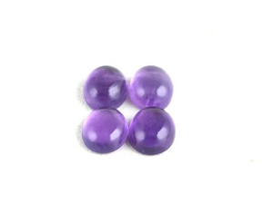 Top Quality Beautiful Oval Shape Smooth Cabochons Natural Purple Amethyst Smooth Loose Gemstone Wholesale - Product Image 3