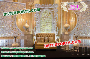 Panneau d'arrière-plan coloré et élégant, de couleur blanche, pour fête de mariage, murs pour arrière-plan, nouveau style africain - Product Image 5