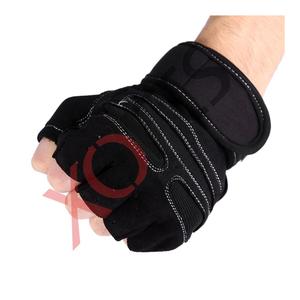 Gants de fitness unisexes antidérapants de haute qualité avec support de poignet en cuir avec logo personnalisé pour l'haltérophilie - Product Image 1