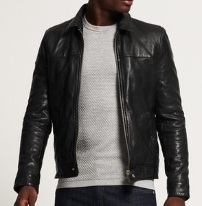 2025 new arrival man genuine <b>leather</b> jacket top quality men factory price <b>leather</b> jacket - Product Image 6