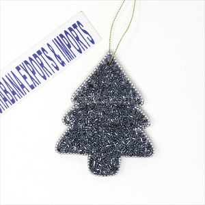 Adornos navideños con cuentas, decoración navideña hecha a mano para árbol de Navidad, artículos de festival de lujo para interiores, decoración navideña India - Product Image 3