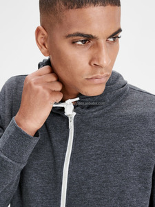 Nueva sudadera de diferentes tamaños Estilo de ajuste regular Cremallera Hombres Sudaderas con capucha Gris Octubre Moda EE. UU. Estilo de Corea - Product Image 4