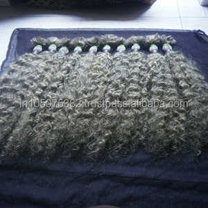 Pelo gris crudo indio sin procesar de la India para precios de fábrica - Product Image 3