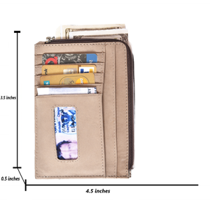 Unique Design Genuine Leather Card Wallet Slim Minimalist Credit Card <b>Holder</b> for Men and Women Daily Use Available For Sale - Product Image 4