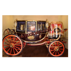 Hermoso Carruaje de Boda Real Moderno, Tirado por Caballos, Color, Tamaño y Forma Personalizables, Construcción Ligera de Madera y Metal - Product Image 1