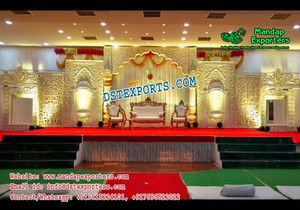Exquisita decoración de escenario de boda india para ceremonias de matrimonio indio de EE. UU. Decoraciones DE BODA ProductUK - Product Image 5