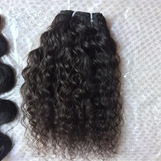 Raw virgin indian remi remy tidak diproses candi rambut manusia keriting dengan panjang diy rambut alami bersinar rambut manusia tahan lama