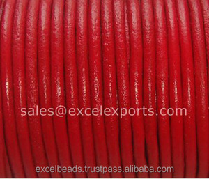 Correas de cuero redondas de 3mm al por mayor de fábrica para la elaboración de joyas para hacer collares o pulseras trenzadas con cordones - Product Image 2