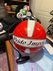 Pelota de fútbol de habilidad cosida a mano, Bola de kick back - Product Image 6