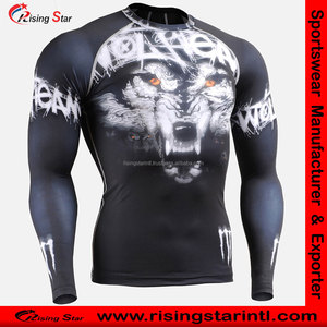 Long Sleeve Top Shirts Skin Tee <b>Compression</b> <b>Base</b> <b>Layer</b> Space Racer Sublimation Printed <b>Base</b> <b>Layers</b> T-shirt Top - Product Image 2