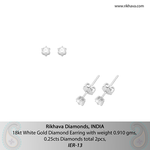 Boucles d'oreilles indiennes en diamant, pour femmes, - Product Image 6