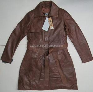 Parkas de cuero transpirable ecológicas para mujer, novedad de 2022, ropa de calle a la moda para mujer, chaqueta de cuero genuino, manga larga para mujer - Product Image 5