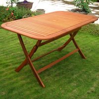 Juego de mesa de comedor y silla Plegable, portátil, barato, para picnic o mesa de beer pong, de madera maciza de teca, muebles de indonesia