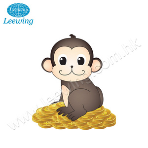 Mono mono con Banana de moneda de plástico de dinero Caja de Ahorro - Product Image 5