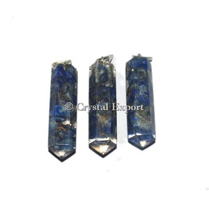 Lapis Lazuli <b>Orgonite</b> Pencil Pendant - Product Image 1