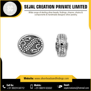 Cuentas espaciadoras de Plata de Ley 925 al por mayor, accesorios y componentes de joyería a granel a buen precio. - Product Image 2