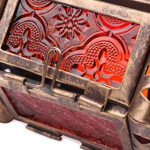 Haute qualité à la main suspendu marocain rétro fer verre bougie lanterne lustre pâques décor à la maison bougeoir - Product Image 6