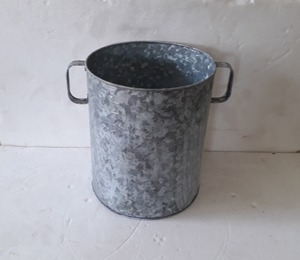 Taza redonda galvanizada de doble Mango, de metal, aprobada por smetta - Product Image 4