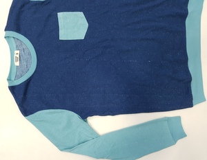 เสื้อสเวตเชิ้ตผู้ชายแบรนด์ดังสำหรับฤดูหนาว ตัดต่อสีที่ตัวเสื้อและแขนเสื้อ วัสดุผสม ไซส์ S-XXL - Product Image 3