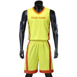 Nom de l'équipe personnalisé hommes maillots de basket-ball ensembles uniformes de l'équipe Kit de sport chemises Shorts costumes respirant impression personnalisée tirage au sort - Product Image 6