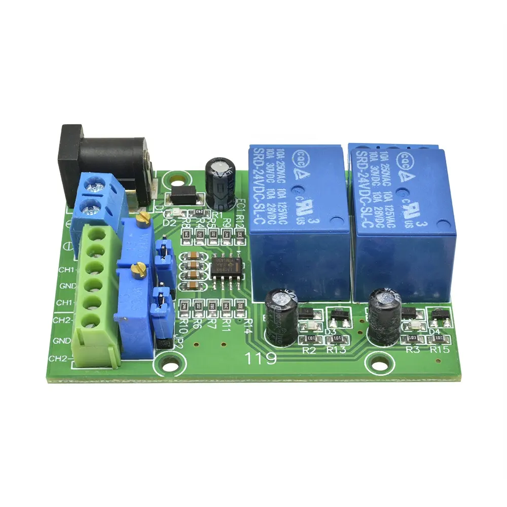 diymore DC 24V Unique 2 Channel Voltage Comparator Precise LM393 Comparison Module