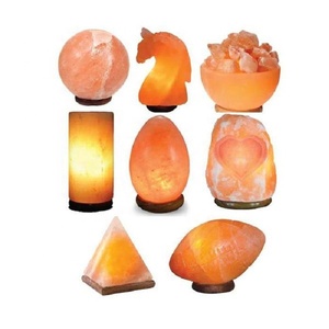 Lampe en forme de mélange de sel naturel Orange marque indienne - Product Image 2