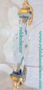 Manija de puerta de cristal transparente de estilo antiguo moderno hermosa para decoración de dormitorio y hotel lista para exportación mundial - Product Image 3