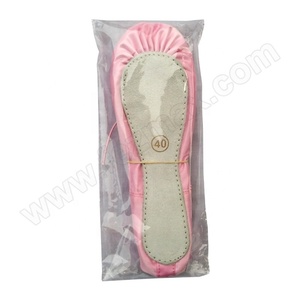 Zapatos de baile de Ballet suaves de satén de alta calidad, suela de ante dividida - Product Image 4