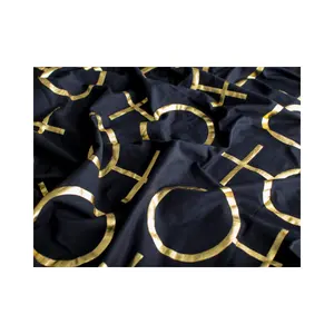 Custom Foil Printed Fabric