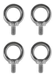 Boulons de levage à œil en laiton standard Din Écrous Filetage M3 M4 Finition zinguée Tailles disponibles 10mm 16mm 20mm 25mm pour le plastique - Product Image 4