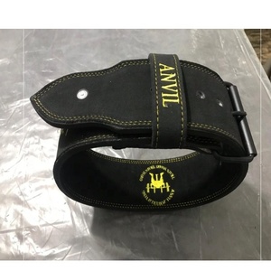 Premium Heavy Gym Leather Belt <b>Weight</b> <b>Lifting</b> Powerlifting Custom Made High Quality Training <b>Equipment</b> Comfortable Training - Product Image 1