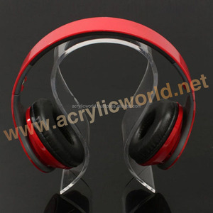 clear Earphone Stand Acrylic Headphone <b>Display</b> <b>Rack</b> - Product Image 3